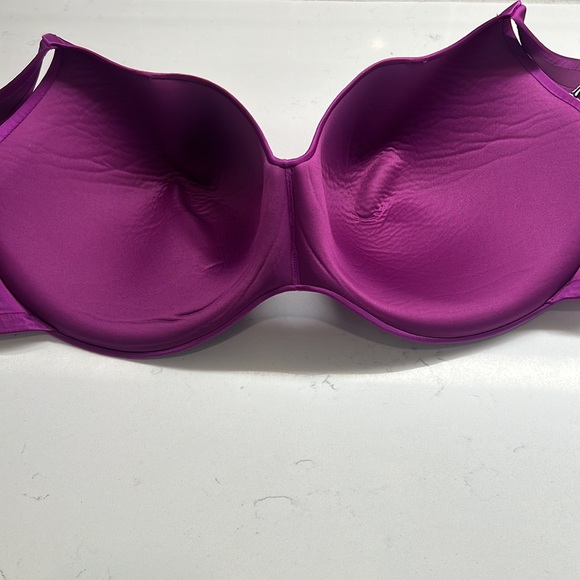 Cacique Purple Smooth Lightly  Lined Full Coverage Underwire Bra Size 44H - Picture 13 of 14